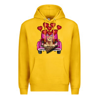 Lemon valentines day tedybear truck Premium Hoodie - RanaPortraitStore