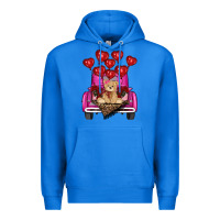 True Royal valentines day tedybear truck Premium Hoodie - RanaPortraitStore