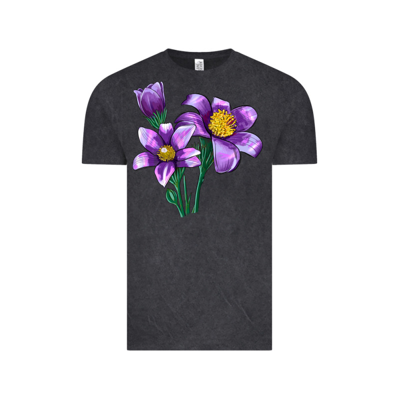 Pasque Flower Illustrations Vintage Tee by LillyAllenDesigns | Teevron