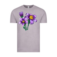 Vintage Zinc Pasque Flower Illustrations Vintage Tee - LillyAllenDesigns