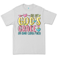Dove Grey all of god's grace in one tiny face Premium Tee - MaliasSmallBusiness