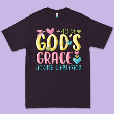 All Of God's Grace In One Tiny Face Premium Tee Designed By Maliassmallbusiness