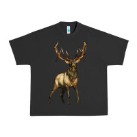 Pigment Black elk deer Urban Heavy Tee - LillyAllenDesigns