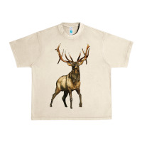 Sandshell elk deer Urban Heavy Tee - LillyAllenDesigns