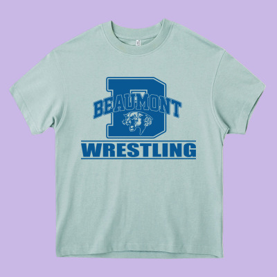 Beaumont Wrestling Heavy Core Tee Designed By Jasminsmagicworld