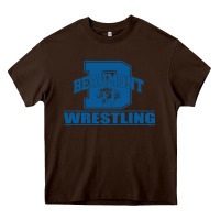 Chocolate Brown Beaumont Wrestling Heavy Core Tee - Jasminsmagicworld