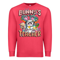 Cardinal Bunny's Favorite Teacher Easter Day Premium Sweatshirt - FaDigitalArtStudio