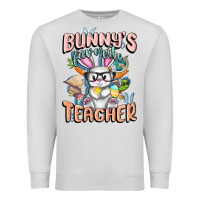 Dove Grey Bunny's Favorite Teacher Easter Day Premium Sweatshirt - FaDigitalArtStudio