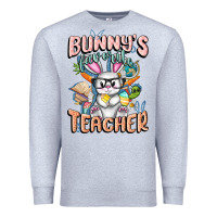 Heather Grey Bunny's Favorite Teacher Easter Day Premium Sweatshirt - FaDigitalArtStudio