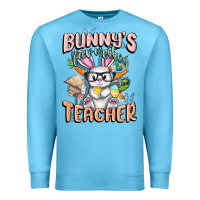 Ocean Blue Bunny's Favorite Teacher Easter Day Premium Sweatshirt - FaDigitalArtStudio