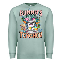 Seafoam Bunny's Favorite Teacher Easter Day Premium Sweatshirt - FaDigitalArtStudio