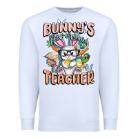 White Bunny's Favorite Teacher Easter Day Premium Sweatshirt - FaDigitalArtStudio