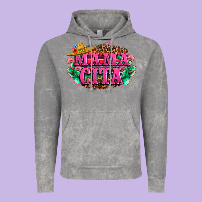 Vibrant Fiesta Typography Vintage Hoodie Designed By Lillyallendesigns
