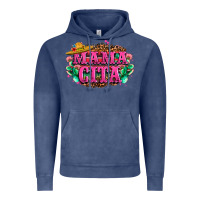 Vintage Denim vibrant fiesta typography Vintage Hoodie - LillyAllenDesigns