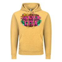 Vintage Mustard vibrant fiesta typography Vintage Hoodie - LillyAllenDesigns