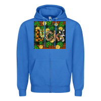 True Royal st patricks day lucky clover and coins Zipper Hoodie - CowGirlArtShop