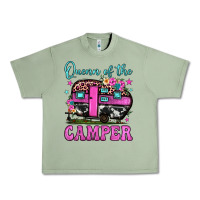 Oil Green queen of the camper Urban Heavy Tee - JahusDesignShop