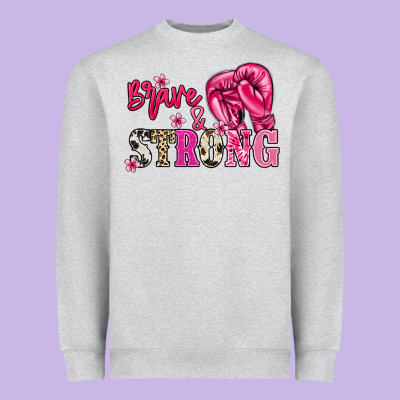 Brave And Strong Heavyweight Sweatshirt Designed By Nancycooperartshop