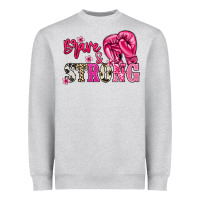 Heather Grey brave and strong Heavyweight Sweatshirt - NancyCooperArtShop