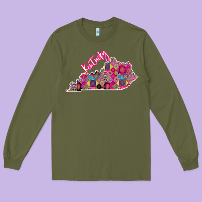 Pink Kentucky Long Sleeve Tee Designed By Bettercallsaul