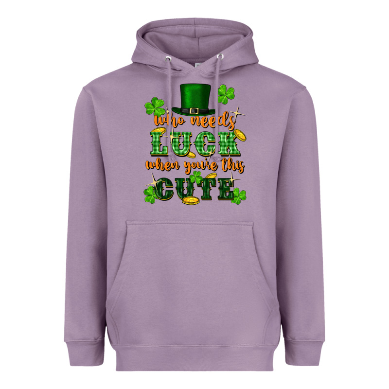Who Needs Luck When You're This Cute Heavyweight Hoodie by FaDigitalArtStudio | Teevron