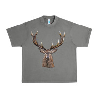 Tornado elk deer head Urban Heavy Tee - LillyAllenDesigns