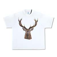 White elk deer head Urban Heavy Tee - LillyAllenDesigns