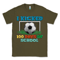 Army Green i kicked 100 days of school Classic Tee - LillyAllenDesigns