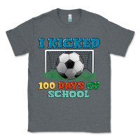 Charcoal Heather i kicked 100 days of school Classic Tee - LillyAllenDesigns