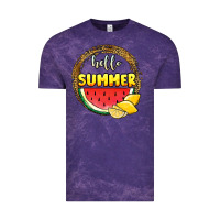 Cloud Purple hello summer watermelon Vintage Tee - JahusDesignShop