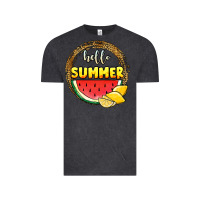Vintage Black hello summer watermelon Vintage Tee - JahusDesignShop