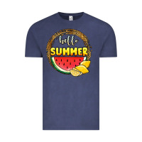 Vintage Denim hello summer watermelon Vintage Tee - JahusDesignShop