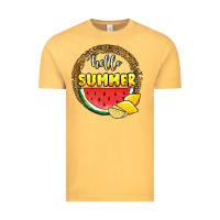 Vintage Mustard hello summer watermelon Vintage Tee - JahusDesignShop