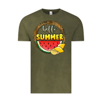 Vintage Olive hello summer watermelon Vintage Tee - JahusDesignShop