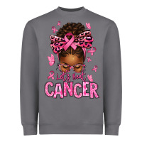 Storm lets beat cancer afro messy bun Heavyweight Sweatshirt - texasbilliewilder