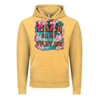 Vintage Mustard mama all day everyday Vintage Hoodie - LillyAllenDesigns
