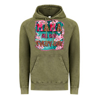 Vintage Olive mama all day everyday Vintage Hoodie - LillyAllenDesigns