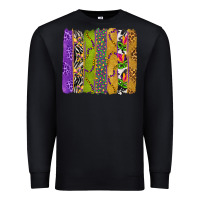 Black Mardi Gras Brushstrokes Premium Sweatshirt - BundleAndBundleShop