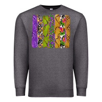 Charcoal Heather Mardi Gras Brushstrokes Premium Sweatshirt - BundleAndBundleShop