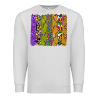 Dove Grey Mardi Gras Brushstrokes Premium Sweatshirt - BundleAndBundleShop