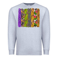 Heather Grey Mardi Gras Brushstrokes Premium Sweatshirt - BundleAndBundleShop
