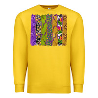 Lemon Mardi Gras Brushstrokes Premium Sweatshirt - BundleAndBundleShop
