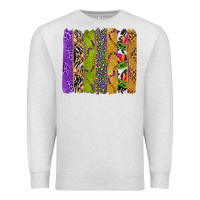 Oatmeal Heather Mardi Gras Brushstrokes Premium Sweatshirt - BundleAndBundleShop