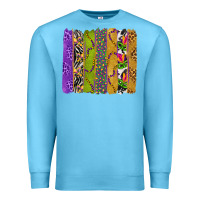 Ocean Blue Mardi Gras Brushstrokes Premium Sweatshirt - BundleAndBundleShop