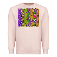 Pale Pink Mardi Gras Brushstrokes Premium Sweatshirt - BundleAndBundleShop