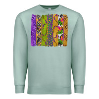 Seafoam Mardi Gras Brushstrokes Premium Sweatshirt - BundleAndBundleShop