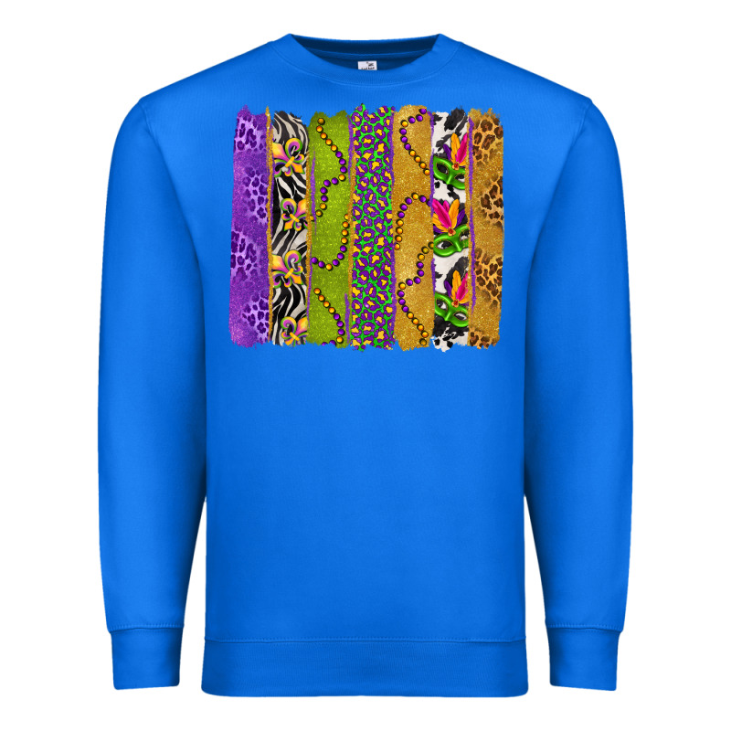 Mardi Gras Brushstrokes Premium Sweatshirt by BundleAndBundleShop | Teevron