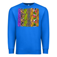 True Royal Mardi Gras Brushstrokes Premium Sweatshirt - BundleAndBundleShop