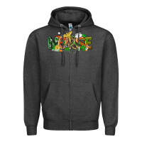 Charcoal Heather St. Patrick's Day Nurse Zipper Hoodie - CowGirlArtShop