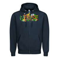 Navy St. Patrick's Day Nurse Zipper Hoodie - CowGirlArtShop